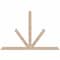 Ekena Millwork Saratoga Smooth Timber Gable Bracket, Douglas Fir, 108"W x 72"H x 1 1/2"D x 5 1/2"F, 16/12 Pitch GBW108X72X0206SAR00SDF - alternate 1